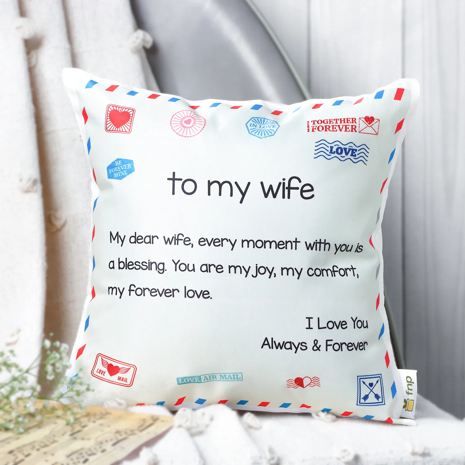 Love Letter For Wife Cushion